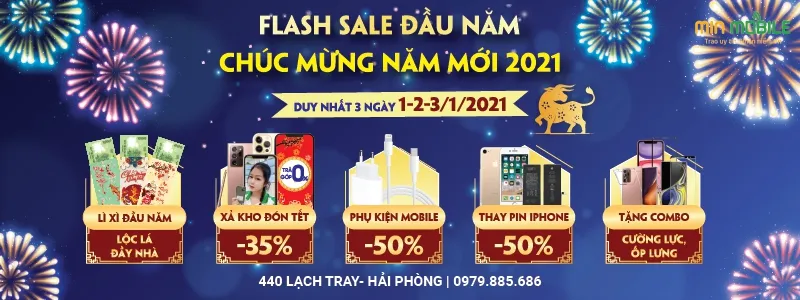 Flash Sale Đầu Năm, Chào Mừng Năm Mới 2021