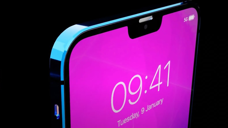 Concept iPhone 13 Pro: Tai thỏ nhỏ hơn, xuất hiện Touch ID dưới màn hình