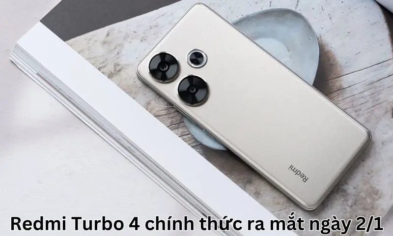 Redmi Turbo 4 chính thức ra mắt ngày 2/1