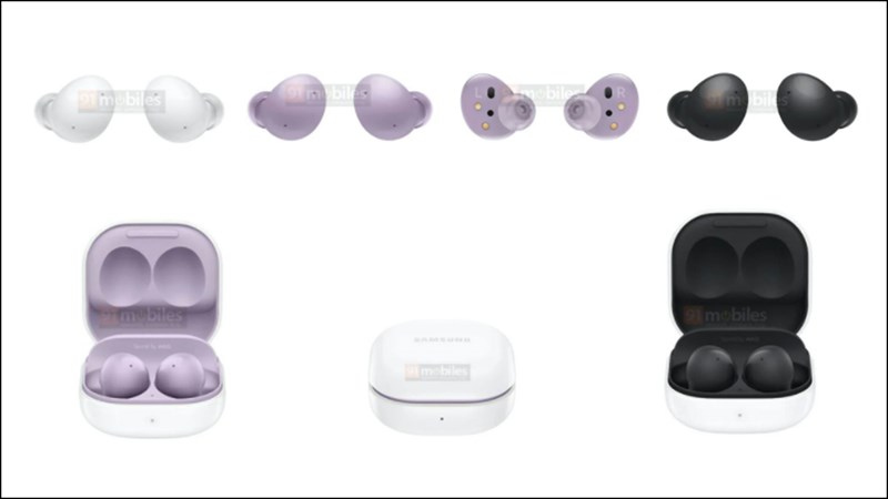 hình ảnh render của Galaxy Buds 2