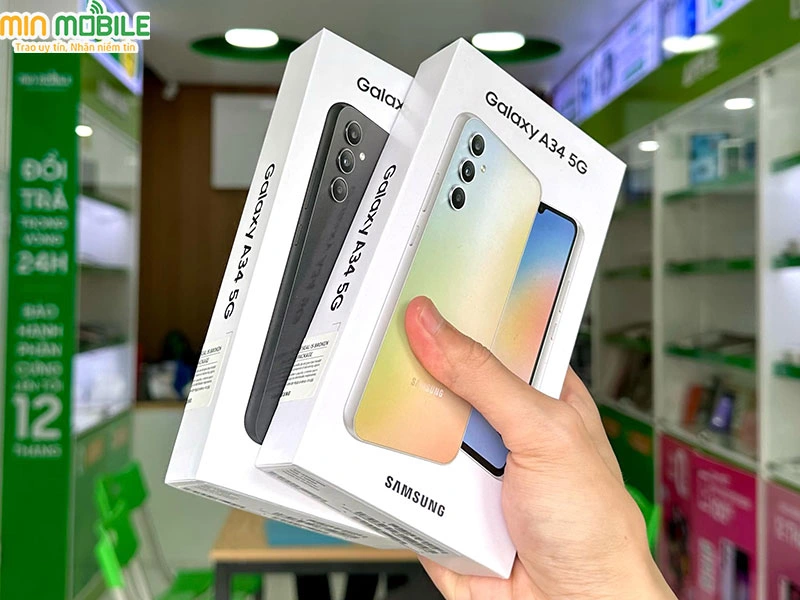 Samsung Galaxy A34 được trang bị màn hình Super AMOLED