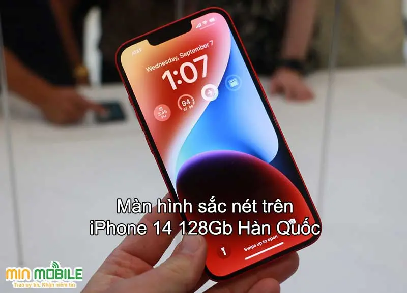 iPhone 14 128Gb Hàn được trang bị tấm nền công nghệ Super Retina XDR OLED