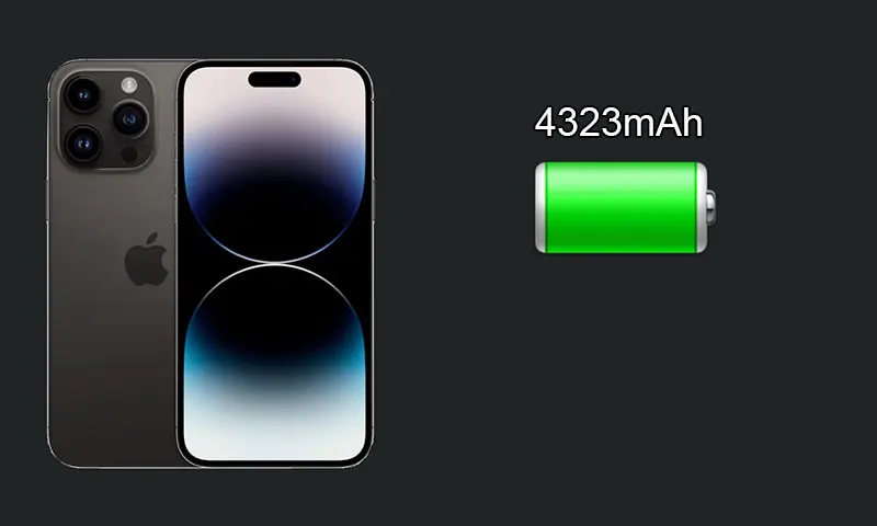 Viên pin iPhone 14 Pro Max 256G chính hãng có dung lượng 4323 mAh