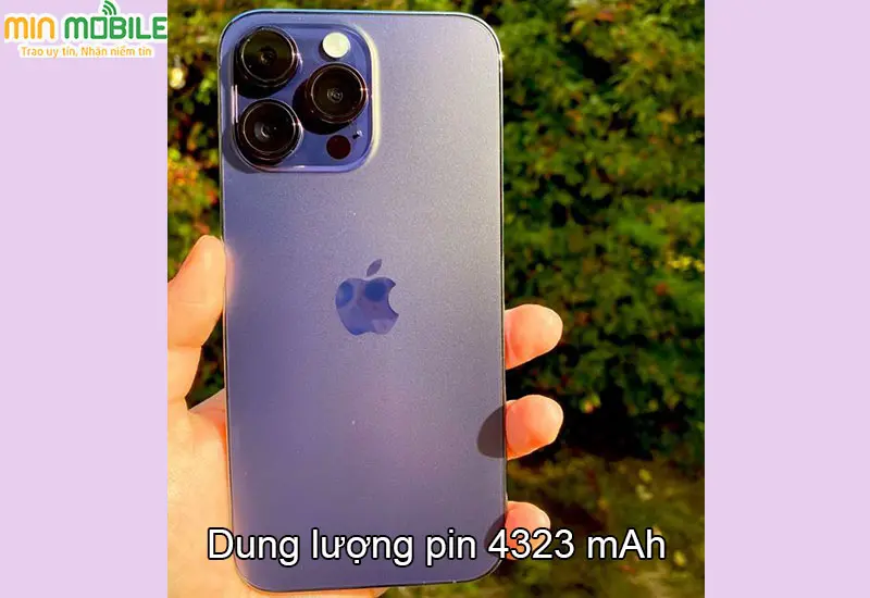 Viên pin có dung lượng 4323 mAh trên iPhone 14 Pro Max 512G VN/A