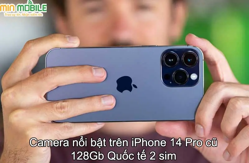 Cụm camera siêu nét trên iPhone 14 Pro likenew 99% 128Gb quốc tế