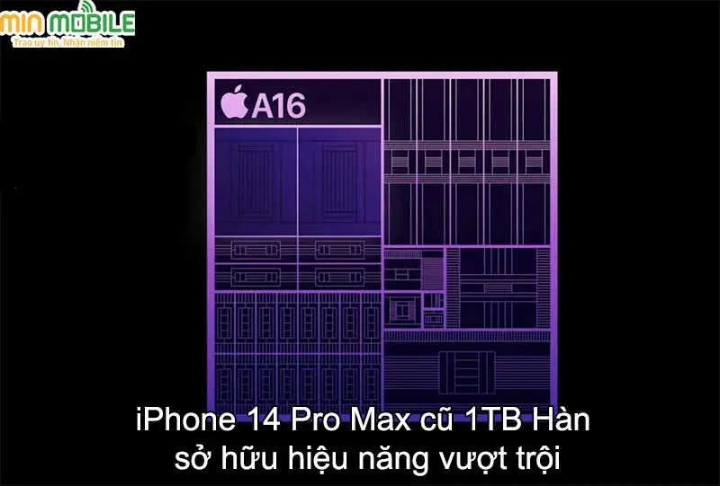 iPhone 14 Pro Max 1Tb likenew 99% xách tay Hàn có con chip A16 Bionic 