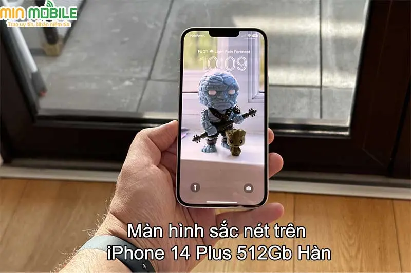 Màn hình iPhone 14 Plus 512Gb xách tay Hàn được trang bị công nghệ Super Retina XDR OLED