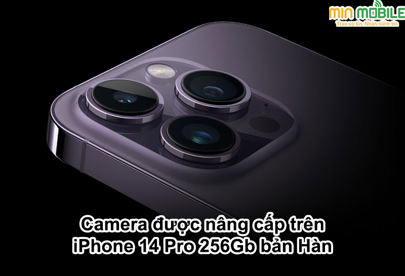 Cụm camera được năng cấp trên iPhone 14 Pro xách tay Hàn 256Gb