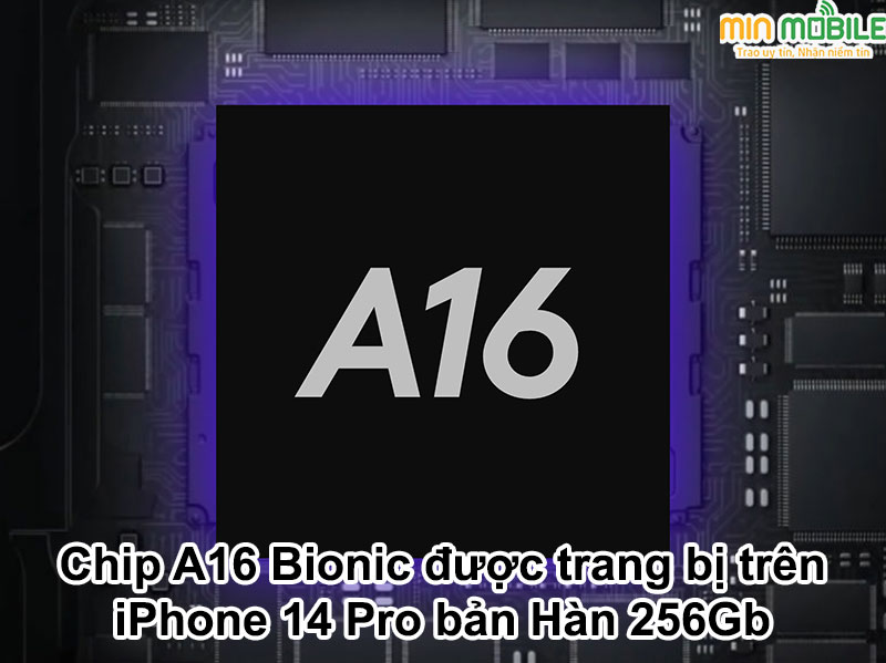 iPhone 14 Pro xách tay Hàn được trang bị chipset A16 Bionic cực mạnh