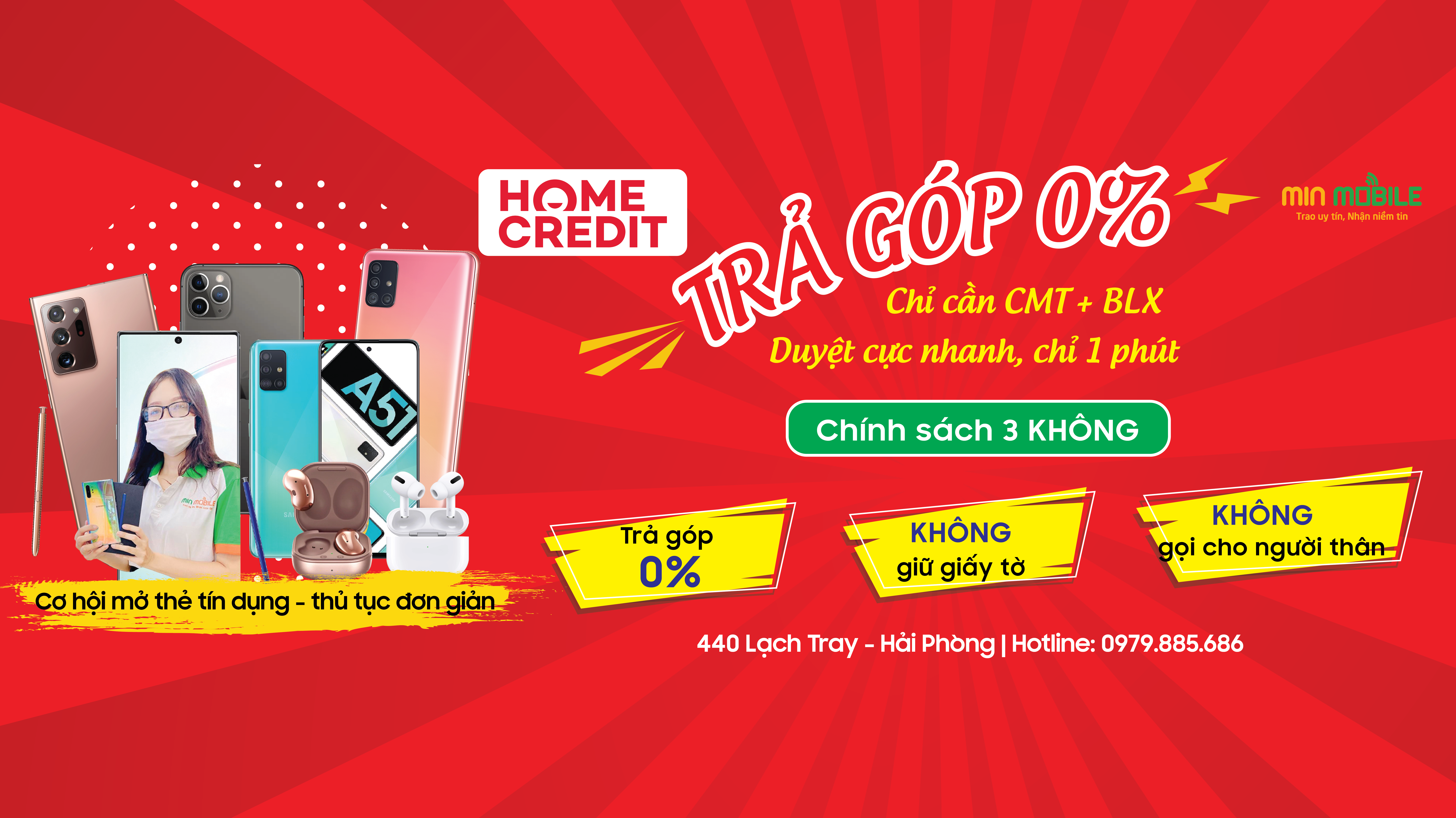 Mua điện thoại trả góp tại Hải Phòng