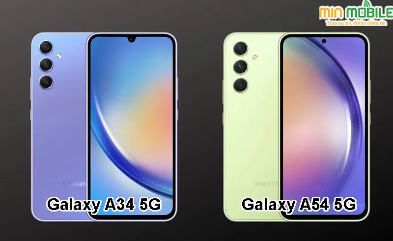 Galaxy A34 5G được trang bị bộ vi xử lý 8 nhân Dimensity 1080, còn Galaxy A54 5G được trang bị bộ vi xử lý 8 nhân Exynos 1380