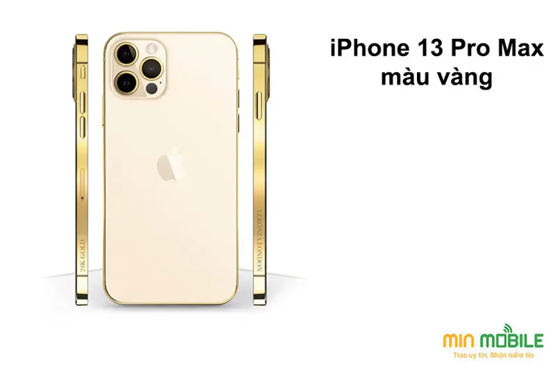 iPhone 13 Pro Max màu vàng Gold đầy sang trọng