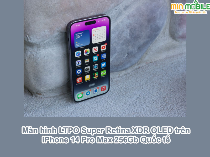 Màn hình LTPO Super Retina XDR OLED của iPhone 14 Pro max
