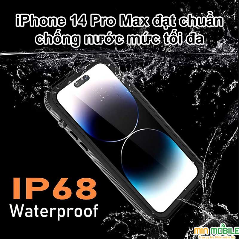 Khả năng chống nước của iPhone 14 Pro Max đạt tiêu chuẩn IP68