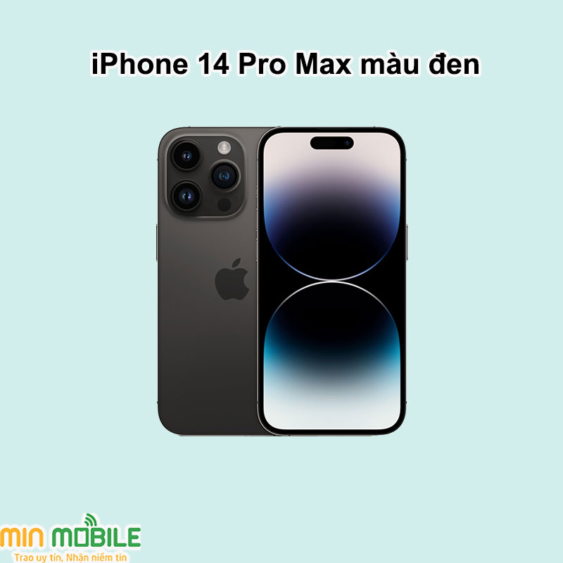 iPhone 14 Pro Max phiên bản màu Đen Space Black đơn giản, tinh tế
