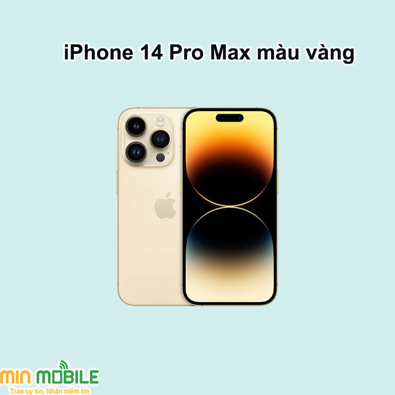 Gam màu vàng sang trọng trên mẫu iPhone 14 Pro Max 