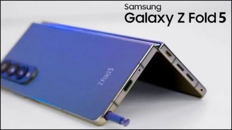 Galaxy Z Fold 5 màu xanh lam